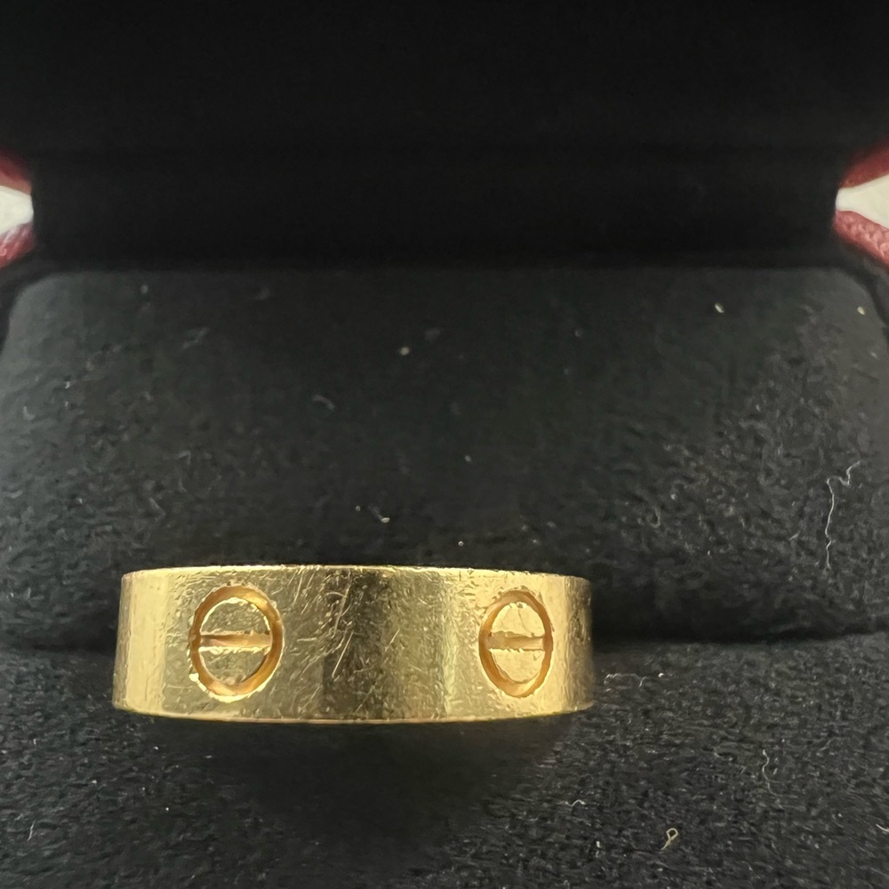 Cartier Yellow Gold love classic Band ring 59 - Picture 10 of 16